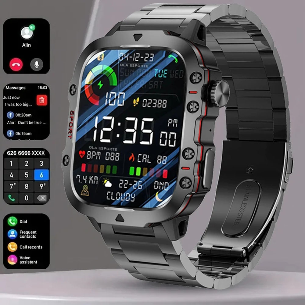 Smartwatch Face - Jam Tangan Pintar Militer Baru 2025