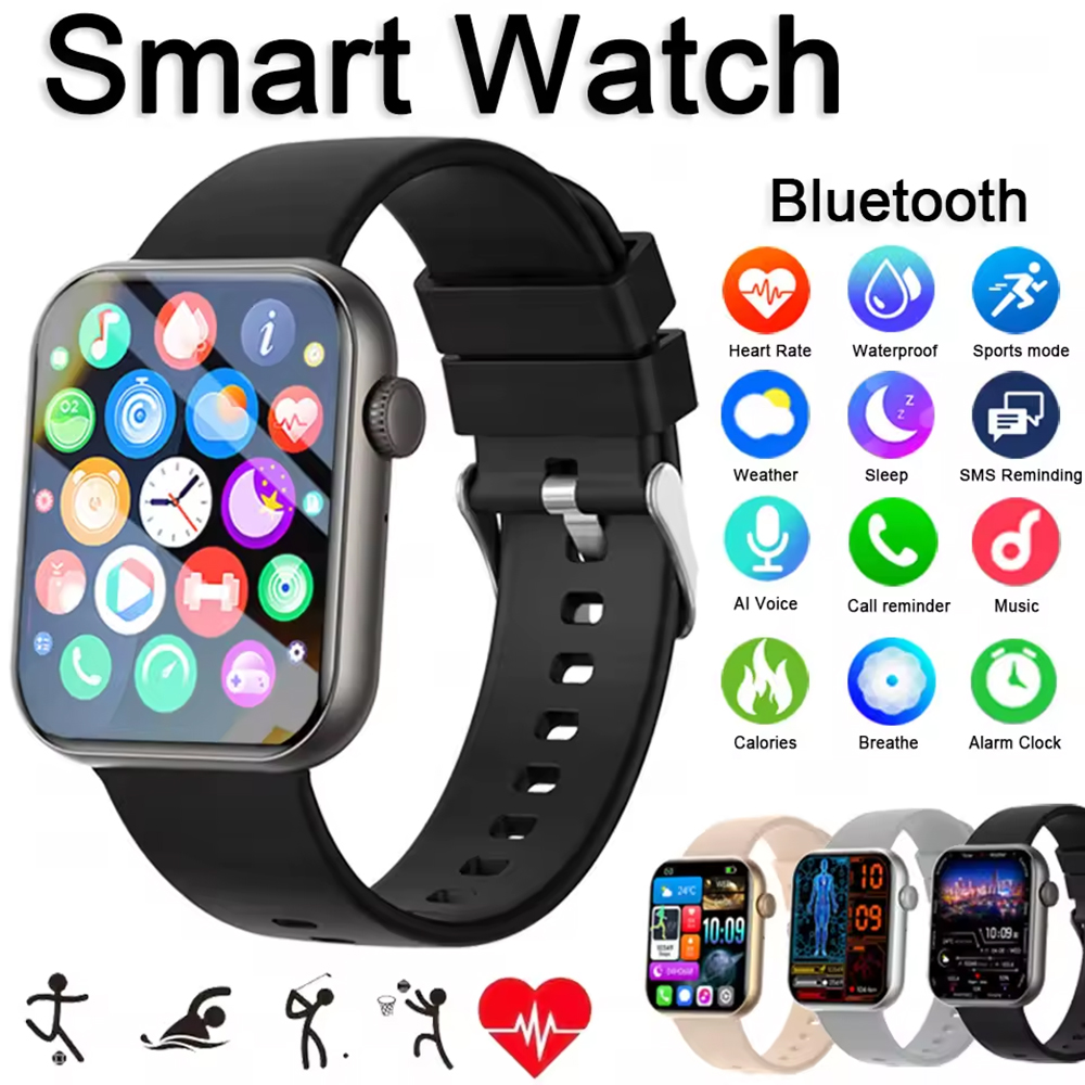 Smartwatch Face - Jam Tangan Pintar Pria Original, Pelacak