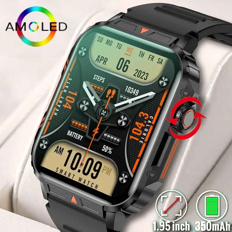 Jam tangan pintar militer pria - Smartwatch Face ulasan dan harga