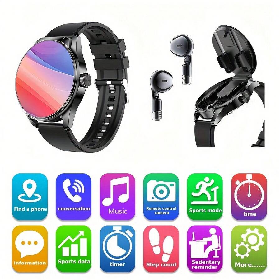 Jam Tangan Pintar Dengan Earbu - Smartwatch Face ulasan dan harga
