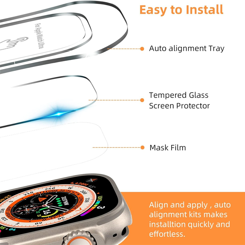 Kaca Tempered untuk Apple Watc - Watch Case Bumper ulasan dan harga