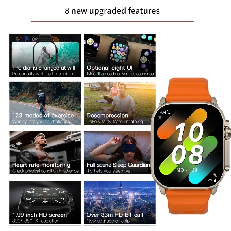 T900 Ultra 2 Jam Tangan Pintar - Smartwatch X12 ulasan dan harga