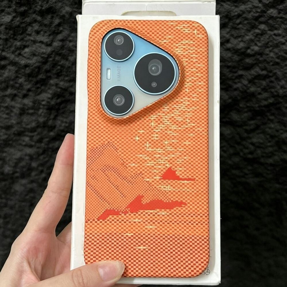 Casing Ponsel Tekstur Serat Ka - Huawei Pura 70 ulasan dan harga