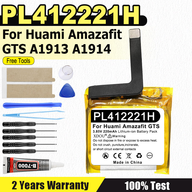 PL412221H 220MAh Baterai Baru  - Smartwatch A1914 ulasan dan harga