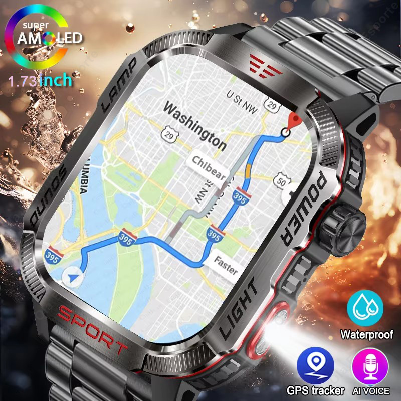 Jam Tangan Pintar GPS Militer  - Smartwatch X12 ulasan dan harga
